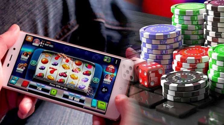 Mobile app interface with football fixture list and live dealer sections